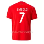 Maillot Suisse Breel Embolo 7 Homme Domicile Coupe du Monde 2022