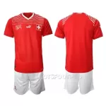 Maillot Suisse Enfant Domicile Coupe du Monde 2022