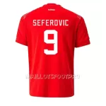 Maillot Suisse Haris Seferovic 9 Homme Domicile Coupe du Monde 2022