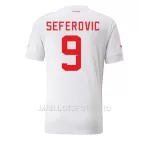 Maillot Suisse Haris Seferovic 9 Homme Extérieur Coupe du Monde 2022