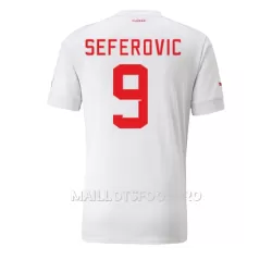 Maillot Suisse Haris Seferovic 9 Homme Extérieur Coupe du Monde 2022 Maillot Suisse Haris Seferovic 9 Homme Extérieur Coupe du Monde 2022