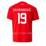 Maillot Suisse Mario Gavranovic 19 Homme Domicile Coupe du Monde 2022