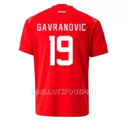 Maillot Suisse Mario Gavranovic 19 Homme Domicile Coupe du Monde 2022 Maillot Suisse Mario Gavranovic 19 Homme Domicile Coupe du Monde 2022
