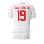 Maillot Suisse Mario Gavranovic 19 Homme Extérieur Coupe du Monde 2022