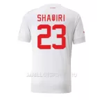 Maillot Suisse Xherdan Shaqiri 23 Homme Extérieur Coupe du Monde 2022