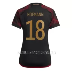 Maillot Allemagne Jonas Hofmann 18 Femme Extérieur Coupe du Monde 2022 Maillot Allemagne Jonas Hofmann 18 Femme Extérieur Coupe du Monde 2022