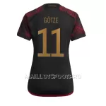 Maillot Allemagne Mario Gotze 11 Femme Extérieur Coupe du Monde 2022