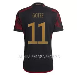 Maillot Allemagne Mario Gotze 11 Homme Extérieur Coupe du Monde 2022 Maillot Allemagne Mario Gotze 11 Homme Extérieur Coupe du Monde 2022