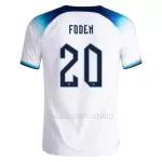 Maillot Angleterre FODEN 20 Homme Domicile Coupe du Monde 2022