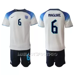 Maillot Angleterre Harry Maguire 6 Enfant Domicile Coupe du Monde 2022 Maillot Angleterre Harry Maguire 6 Enfant Domicile Coupe du Monde 2022