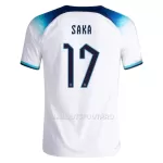 Maillot Angleterre SAKA 17 Homme Domicile Coupe du Monde 2022
