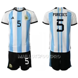 Maillot Argentine Leandro Paredes 5 Enfant Domicile Coupe du Monde 2022 Maillot Argentine Leandro Paredes 5 Enfant Domicile Coupe du Monde 2022