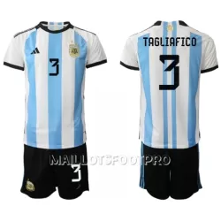 Maillot Argentine Nicolas Tagliafico 3 Enfant Domicile Coupe du Monde 2022 Maillot Argentine Nicolas Tagliafico 3 Enfant Domicile Coupe du Monde 2022