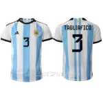 Maillot Argentine Nicolas Tagliafico 3 Homme Domicile Coupe du Monde 2022