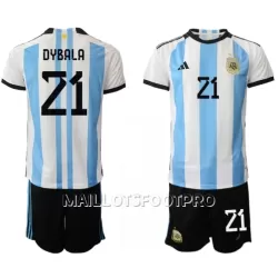 Maillot Argentine Paulo Dybala 21 Enfant Domicile Coupe du Monde 2022 Maillot Argentine Paulo Dybala 21 Enfant Domicile Coupe du Monde 2022