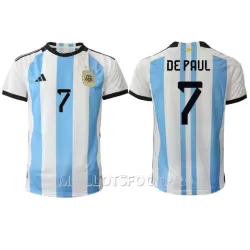 Maillot Argentine Rodrigo de Paul 7 Homme Domicile Coupe du Monde 2022 Maillot Argentine Rodrigo de Paul 7 Homme Domicile Coupe du Monde 2022
