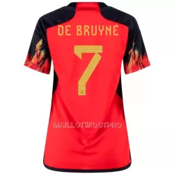 Maillot Belgique DE BRUYNE 7 Femme Domicile Coupe du Monde 2022 Maillot Belgique DE BRUYNE 7 Femme Domicile Coupe du Monde 2022