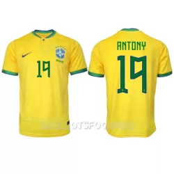 Maillot Brésil Antony 19 Homme Domicile Coupe du Monde 2022 Maillot Brésil Antony 19 Homme Domicile Coupe du Monde 2022