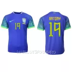 Maillot Brésil Antony 19 Homme Extérieur Coupe du Monde 2022