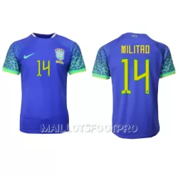 Maillot Brésil Eder Militao 14 Homme Extérieur Coupe du Monde 2022 Maillot Brésil Eder Militao 14 Homme Extérieur Coupe du Monde 2022