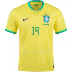 Maillot Brésil G. JESUS 19 Homme Domicile Coupe du Monde 2022