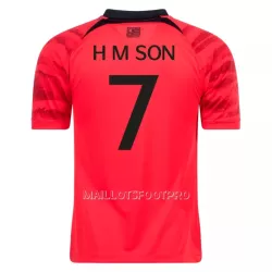 Maillot Corée du Sud H M SON 7 Homme Domicile Coupe du Monde 2022 Maillot Corée du Sud H M SON 7 Homme Domicile Coupe du Monde 2022