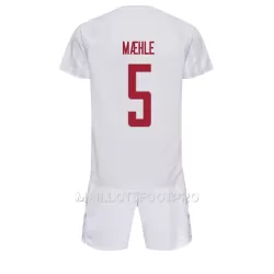 Maillot Danemark Joakim Maehle 5 Enfant Extérieur Coupe du Monde 2022 Maillot Danemark Joakim Maehle 5 Enfant Extérieur Coupe du Monde 2022