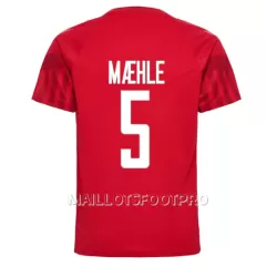 Maillot Danemark Joakim Maehle 5 Homme Domicile Coupe du Monde 2022 Maillot Danemark Joakim Maehle 5 Homme Domicile Coupe du Monde 2022