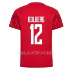 Maillot Danemark Kasper Dolberg 12 Homme Domicile Coupe du Monde 2022