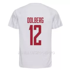 Maillot Danemark Kasper Dolberg 12 Homme Extérieur Coupe du Monde 2022 Maillot Danemark Kasper Dolberg 12 Homme Extérieur Coupe du Monde 2022