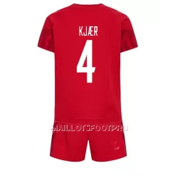 Maillot Danemark Simon Kjaer 4 Enfant Domicile Coupe du Monde 2022 Maillot Danemark Simon Kjaer 4 Enfant Domicile Coupe du Monde 2022