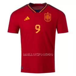 Maillot Espagne GAVI 9 Homme Domicile Coupe du Monde 2022