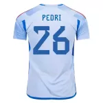 Maillot Espagne PEDRI 26 Homme Extérieur Coupe du Monde 2022