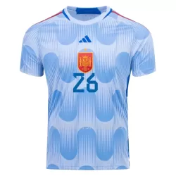 Maillot Espagne PEDRI 26 Homme Extérieur Coupe du Monde 2022