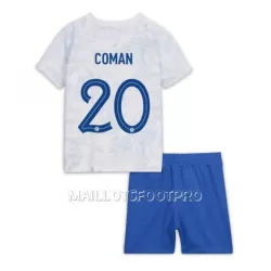 Maillot France Kingsley Coman 20 Enfant Extérieur Coupe du Monde 2022 Maillot France Kingsley Coman 20 Enfant Extérieur Coupe du Monde 2022