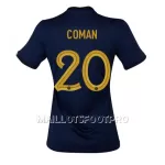Maillot France Kingsley Coman 20 Femme Domicile Coupe du Monde 2022