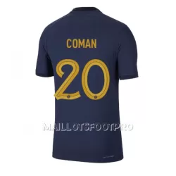 Maillot France Kingsley Coman 20 Homme Domicile Coupe du Monde 2022 Maillot France Kingsley Coman 20 Homme Domicile Coupe du Monde 2022