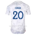 Maillot France Kingsley Coman 20 Homme Extérieur Coupe du Monde 2022