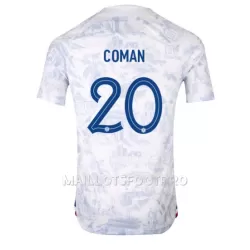 Maillot France Kingsley Coman 20 Homme Extérieur Coupe du Monde 2022 Maillot France Kingsley Coman 20 Homme Extérieur Coupe du Monde 2022