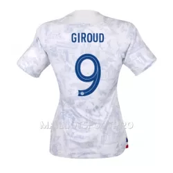 Maillot France Olivier Giroud 9 Femme Extérieur Coupe du Monde 2022 Maillot France Olivier Giroud 9 Femme Extérieur Coupe du Monde 2022