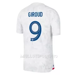 Maillot France Olivier Giroud 9 Homme Extérieur Coupe du Monde 2022 Maillot France Olivier Giroud 9 Homme Extérieur Coupe du Monde 2022