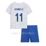 Maillot France Ousmane Dembele 11 Enfant Extérieur Coupe du Monde 2022