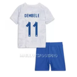 Maillot France Ousmane Dembele 11 Enfant Extérieur Coupe du Monde 2022 Maillot France Ousmane Dembele 11 Enfant Extérieur Coupe du Monde 2022