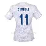 Maillot France Ousmane Dembele 11 Femme Extérieur Coupe du Monde 2022