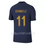 Maillot France Ousmane Dembele 11 Homme Domicile Coupe du Monde 2022