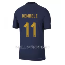 Maillot France Ousmane Dembele 11 Homme Domicile Coupe du Monde 2022 Maillot France Ousmane Dembele 11 Homme Domicile Coupe du Monde 2022