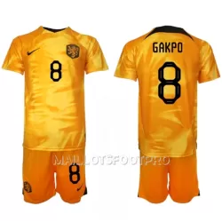 Maillot Pays-Bas Cody Gakpo 8 Enfant Domicile Coupe du Monde 2022 Maillot Pays-Bas Cody Gakpo 8 Enfant Domicile Coupe du Monde 2022