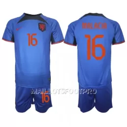 Maillot Pays-Bas Tyrell Malacia 16 Enfant Extérieur Coupe du Monde 2022 Maillot Pays-Bas Tyrell Malacia 16 Enfant Extérieur Coupe du Monde 2022