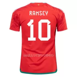 Maillot Pays de Galles RAMSEY 10 Homme Domicile Coupe du Monde 2022 Maillot Pays de Galles RAMSEY 10 Homme Domicile Coupe du Monde 2022