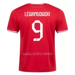 Maillot Pologne LEWANDOWSKI 9 Homme Extérieur Coupe du Monde 2022 Maillot Pologne LEWANDOWSKI 9 Homme Extérieur Coupe du Monde 2022